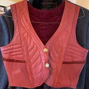 Leather vest